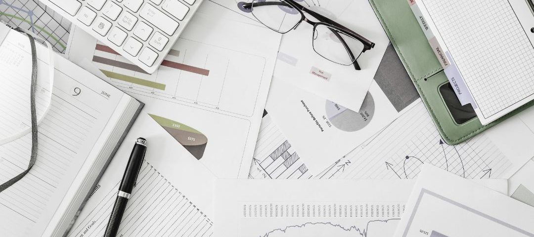 Messy papers on a desk