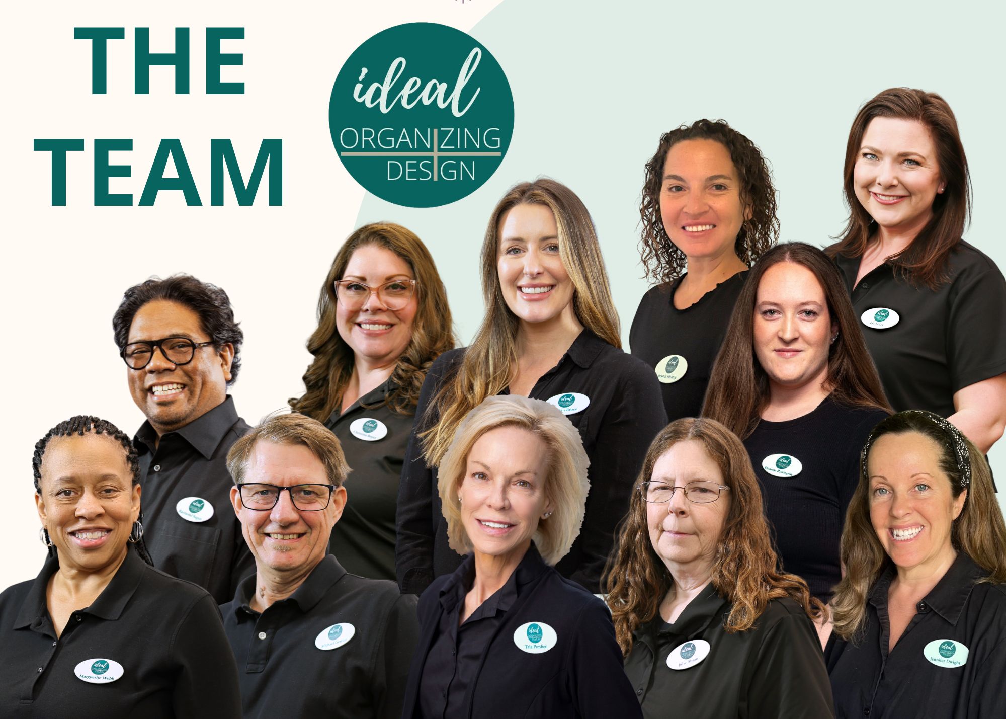 10-2025 Team Rebrand Eleven professional organizers in uniform