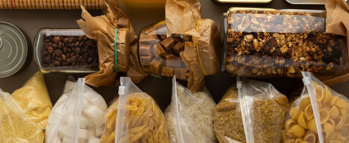 Christmas pantry items in a drawer