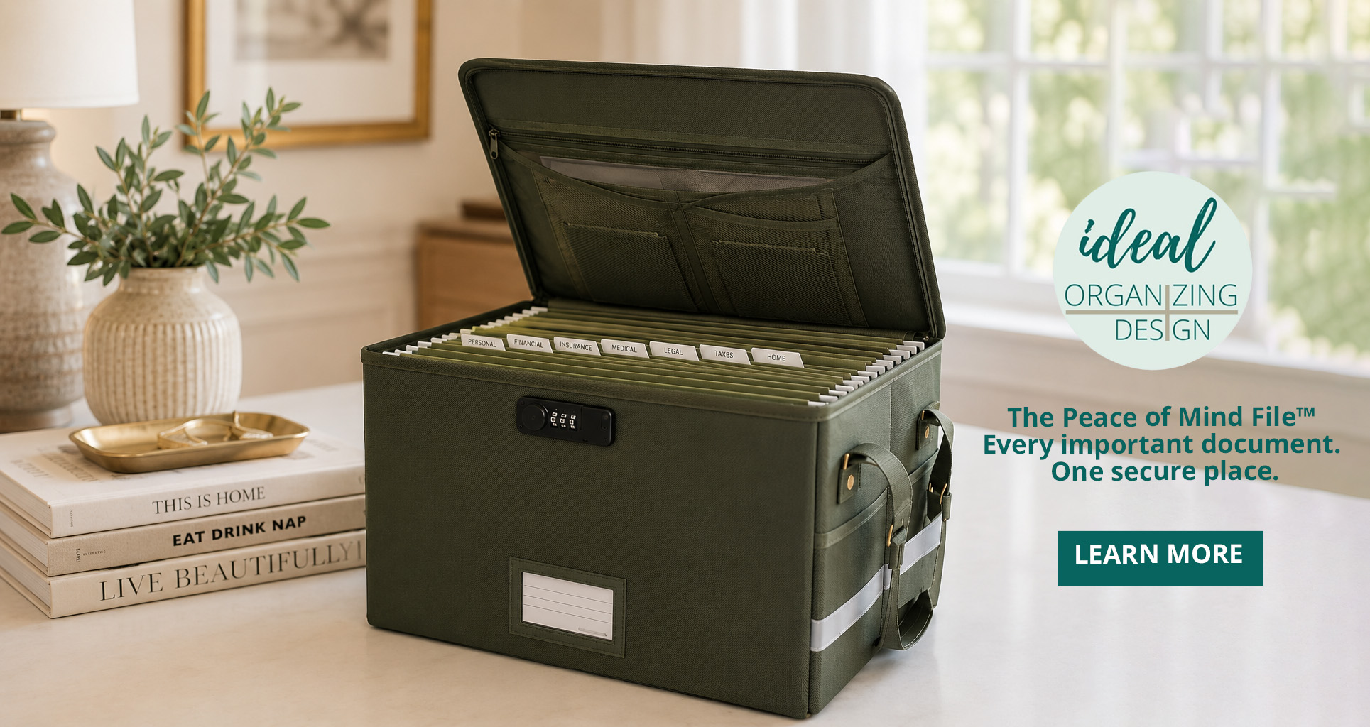The Peace of Mind File™ Every important document. One secure place.
